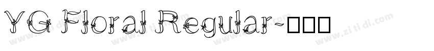 YG Floral Regular字体转换